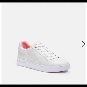 Coach Tennis Shoe, White, Size 9.5